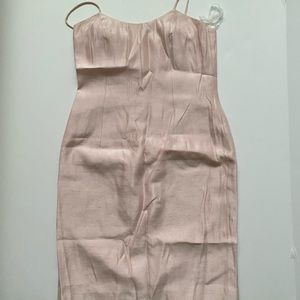 PINK VINTAGE COCKTAIL 90s SILK DRESS 6
